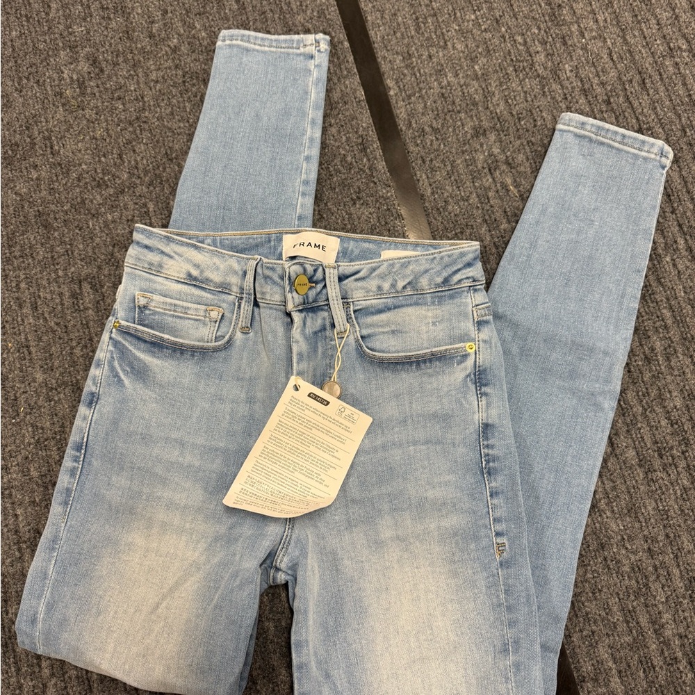 Frame Denim le one skinny Women's Light Blue Jeans
